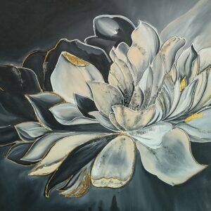 Lotus in Gold and Shadow